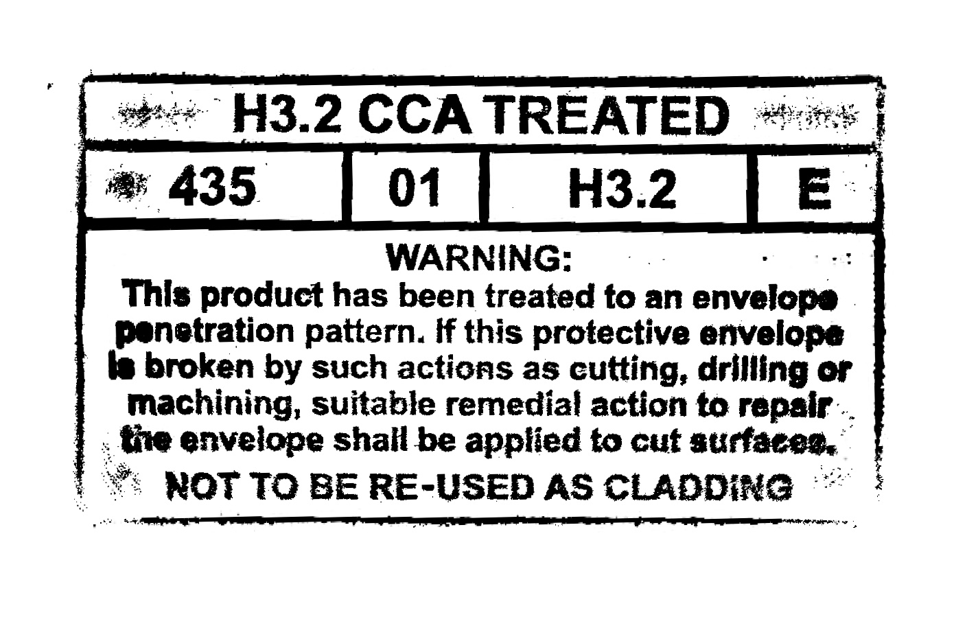 H3.2 CCA treatment stamp example